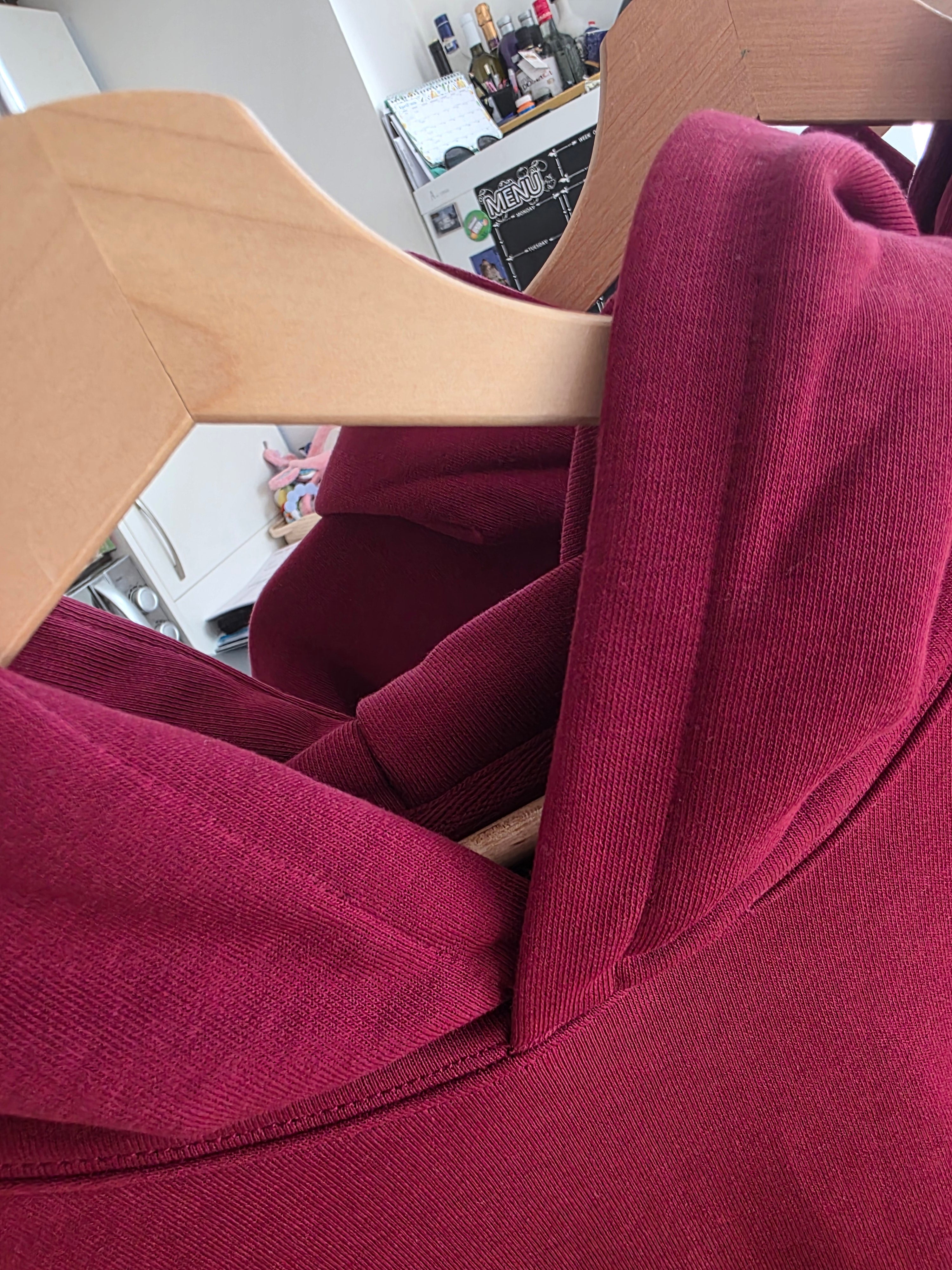 The Luxe Organic Hoodie – Burgundy