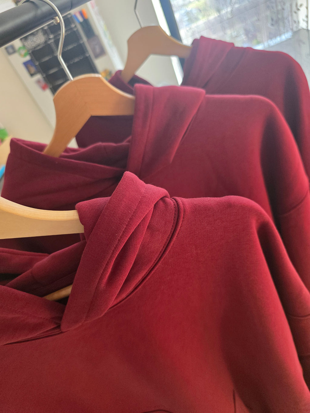 The Luxe Organic Hoodie – Burgundy