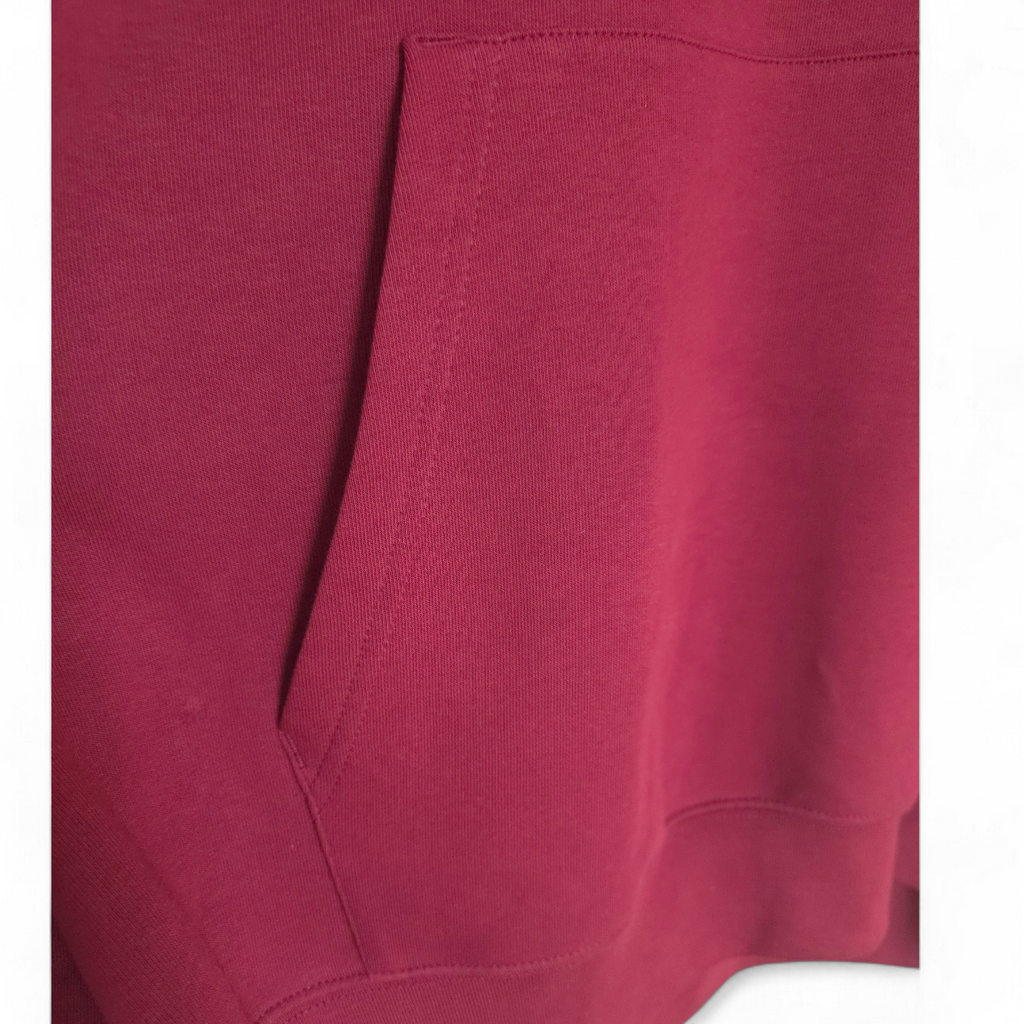 The Luxe Organic Hoodie – Burgundy