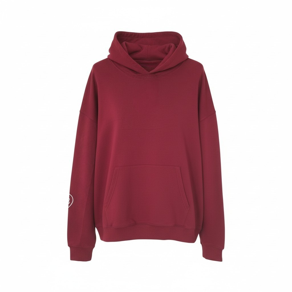 The Luxe Organic Hoodie – Burgundy