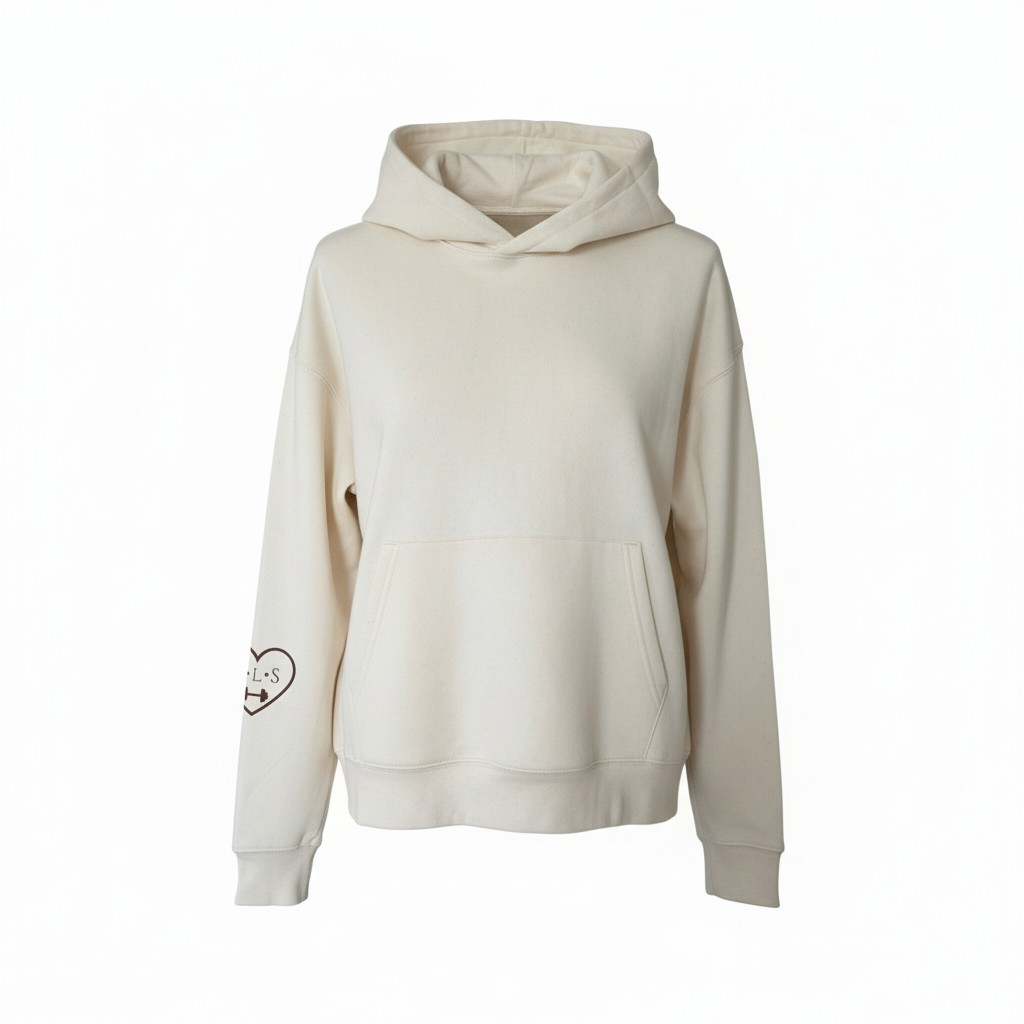 LLS™ Luxe Organic Hoodie – Natural Raw Undyed