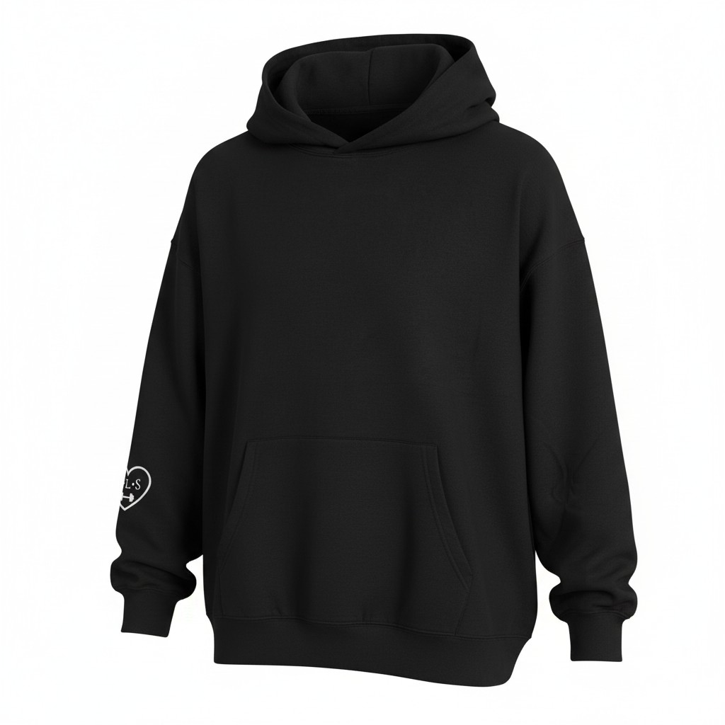 The Luxe Organic Hoodie – Black