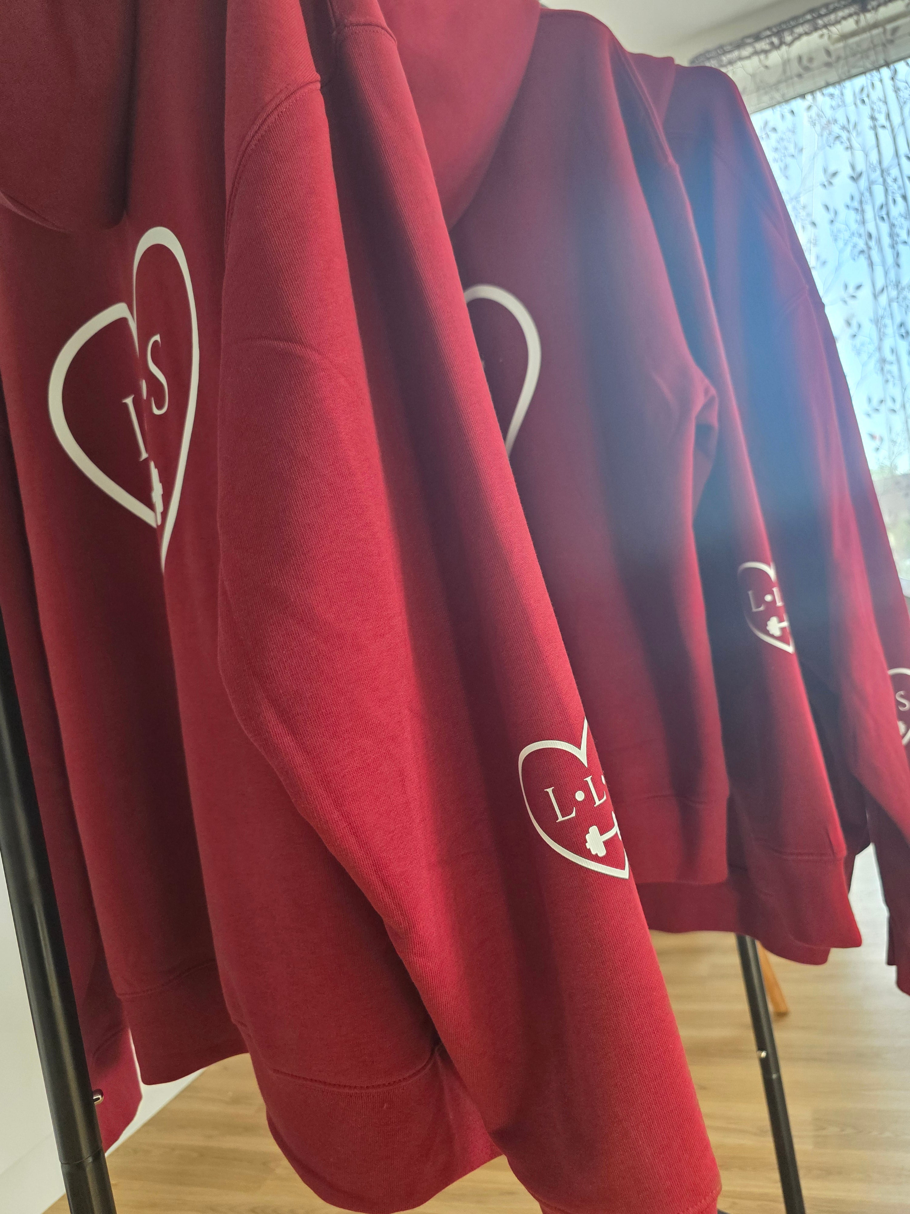 The Luxe Organic Hoodie – Burgundy